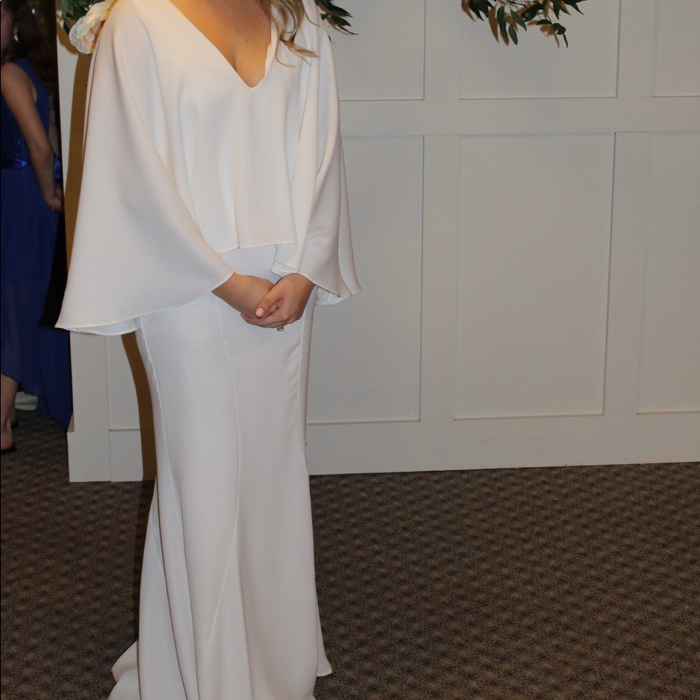 Gorgeous long white Jarlo gown